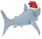 Tree Buddees Great White Shark Christmas Tree Topper - Large 10"
